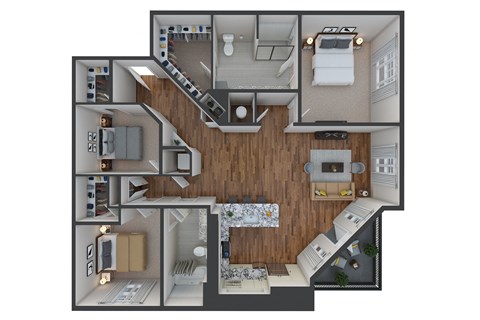 UNIT 3C at The Colony, Charlotte, NC